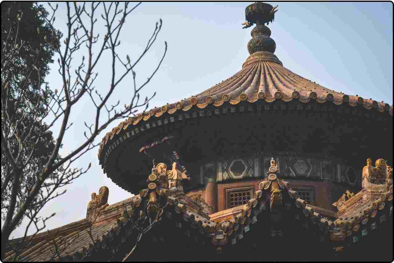 Traditional Chinese architecture with intricate details at the Forbidden City.